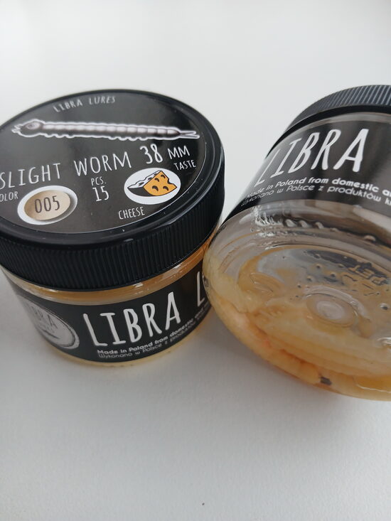 Slight Worm 38mm, 005-Cheese, 0,25gr, Cheese, 15psc/pack